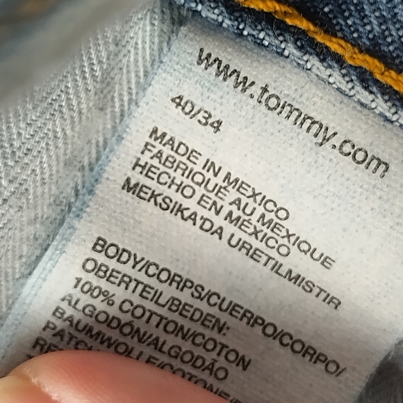 tommy hilfiger Mens Blue Jeans 40x34 - Picture 6 of 13